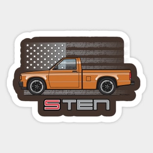 USA Orange Sticker